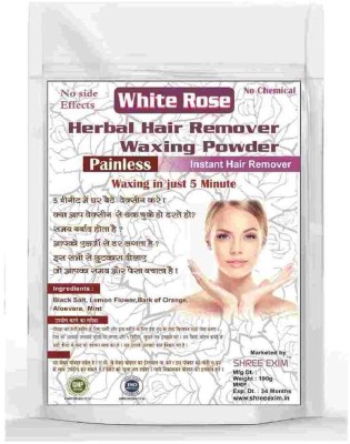SHREE EXIM Pain-Free & Instant Hair Removal Herbal Rose Waxing Powder Wax(100 g)