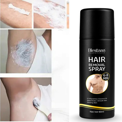 blestaaa essentialss Hair Removal Cream Spray for Mens Hand, Leg & Under Arm, Painless Spray Spray(60 ml)