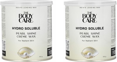 THE BODY CARE Hydrosoluble Pearl Shine Wax | For Smooth & Shiny Skin | Pack of 2 | Wax(1400 g)