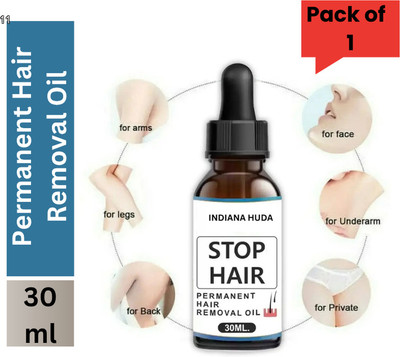 INDIANA HUDA Stop Hair Permanent Hair Removal Oil 30ml Gentle Formula Oil(30 ml)