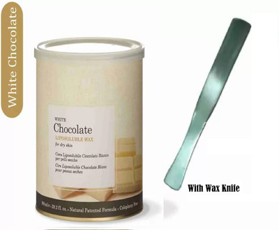 Beaucode Premium White Chocolate Liposoluble Wax with Wax Knife Wax(800 g, Set of 2)