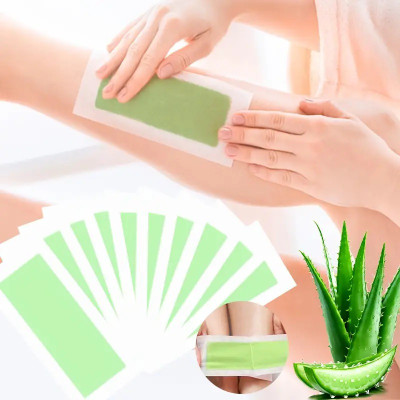 manasona Insta Smooth Aloe Vera Wax Strip Painless For Men & Women Strips(20 g)