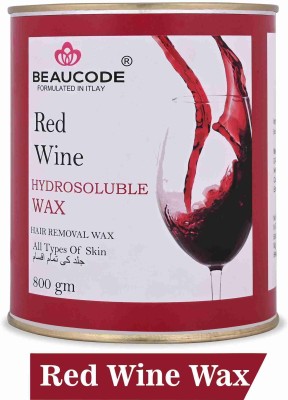 Beaucode Red Wine hydro-soluble wax -Face, Upper Lips, Arms, Legs Full Body Wax(800 g)
