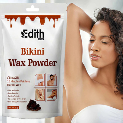 EDITH NATURALS BEST BIKINI - 10 MIN HERBAL POWDER Wax | Herbal wax powder for women & men Powder(50 g)