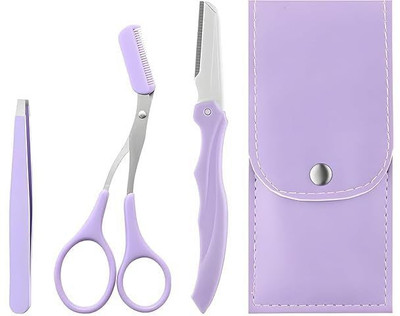Taxila Eyebrow Shaping Kit – Razor, Trimming Scissor, Tweezer & Comb Grooming Set Strips(1 g)