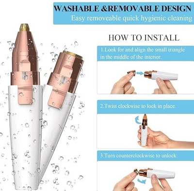 Loyalmart Rechargable Trimer for Women – 2-in-1 Lip & Eyebrow Shaver Strips(150 g)
