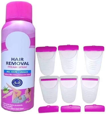 AFARAXIA New Body Hair Removal Spray for legs, hands, underarm with hair removal Razor Spray(180 g)