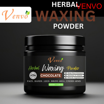 venvo Chocolate Herbal Waxing Powder | Easy Wax Alternative | Fast Action Powder(100 g)