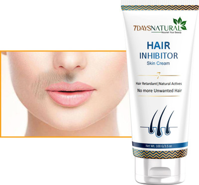7days natural Hair Inhibitor Permanent Hair Removal Cream for Face & Body unwanted hairs Cream(100 g)