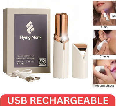 Flying monk Lipstick Shape Electronic Facial Hair Remover Shaver Waxing Strips(150 g)