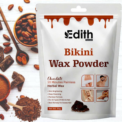 EDITH NATURALS Chocolate Flavor Bikini Hair Removal Wax Powder Powder(50 g)