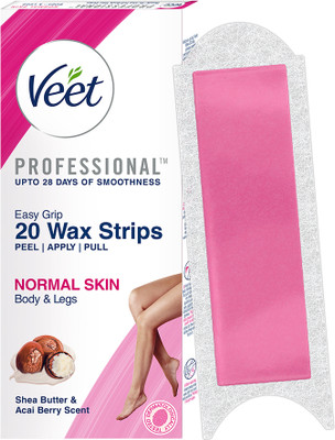Veet Professional Waxing Kit for Normal Skin Strips(20 Strips)