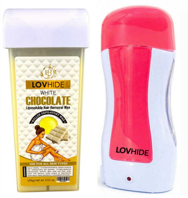 LOVHIDE Roll on Wax Heater Wax Machine | Hair Removal kit with Chocolate Wax Wax(100 ml)