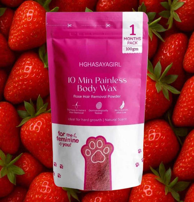 HGHASAYAGIRL MEEOOW CLUB 10 Min Painless Body Wax Powder Instant & Painless Hair removal 86 Powder(100 g)