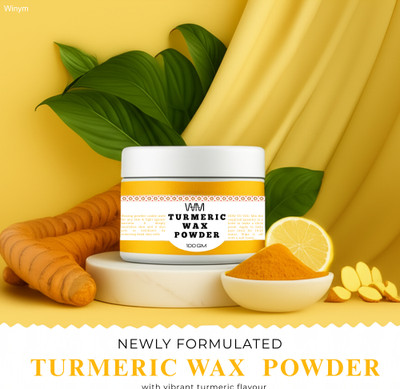 Winym Turmeric Herbal Wax Powder Herbal Painless Hair Removal Powder(100 g)