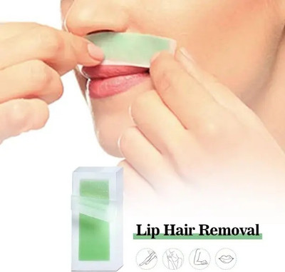 GFSU - GO FOR SOMETHING UNIQUE Facial Wax Strips - Ready-To-Use for Face, Cheek, Upper Lip & Chin Strips(20 Strips, Set of 20)