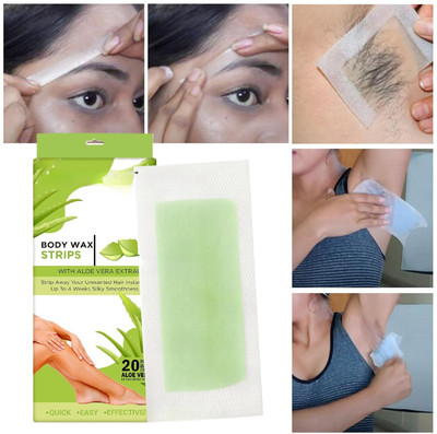 AEPRUY Upper Lip/Cheek Hair & Eyebrow Hair Remover FACIAL Strips Strips(20 g)