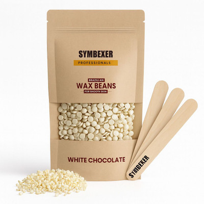 SYMBEXER White Chocolate Hard Wax Beans For Upper Lips, Arms, Legs, Full Body & Bikini Wax(50 g)
