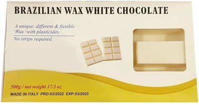 MISS EVER Brazilian Wax White Chocolate ( No Strip Required) Wax Wax(500 g)