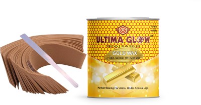 Ultima glow Gold wax best wax with strips and knife Quantity 500.2 Wax(500.2 g)