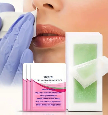 MYEONG Facial Wax Strips for Face Upper Lips, Cheeks, Chin, Eyebrow Hairs and Underarms Strips(20 Strips)