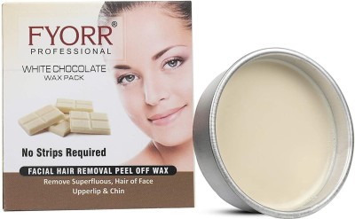 FYORR White Chocolate Katori Peel-Off Wax For Upper Lip, Facial Hair, Eyebrow 80Gram Wax(80 g)