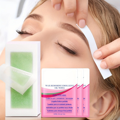 AFARAXIA Facial Wax Strips with Cleansing Wipes for Instant Hair Removal Strips Strips Strips(20 Strips)