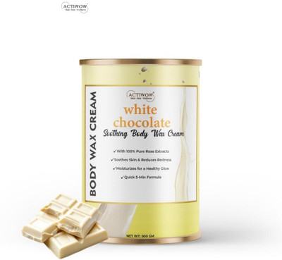 Actiwow White Chocolate Wax Cream Soft Smooth Spa Finish Cream(500 g)