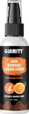 GLAMITY Hair Removal Cream Spray For Men & Women Painless Body Hair Removal Spray(100 ml)