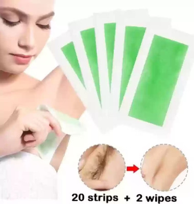 GFSU - GO FOR SOMETHING UNIQUE Hair Removal Ready to Use Cold Waxing Strip Strips(20 Strips, Set of 20)