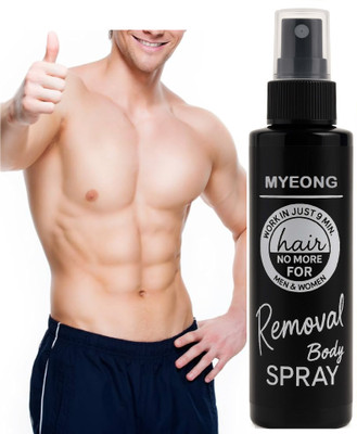 MYEONG Hair Removal Cream Spray for Men Chest, Back, Legs, Under Arms Spray Spray(100 ml)