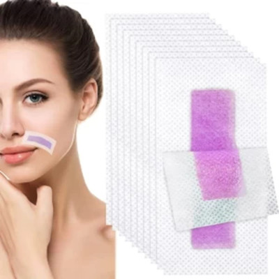 Rudvya Hair Removal Purple Waxing Strips for Eyebrows Strips Strips(20 g)