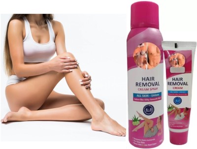 AFARAXIA Best Painless Body Hair Removal Spray for legs hands underarm set Spray(220 g, Set of 2)