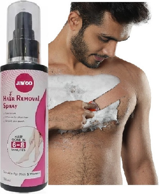 Jiwoo Instant Hair Removal Cream for Men & Women | Smooth & Soft Skin Spray Spray(100 ml)
