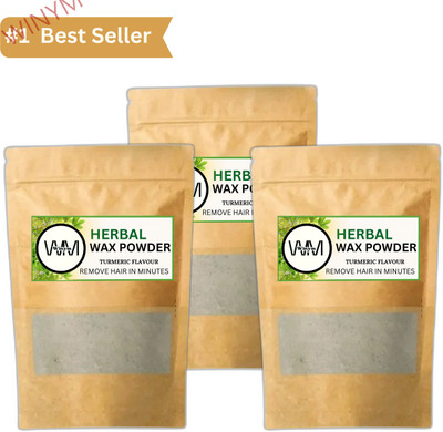 Winym Herbal Brown Wax Powder | Easy Hair Off Herbal Blend Pack of 2 Powder(300 g, Set of 3)