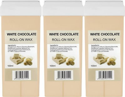 glowease White Chocolate Roll-On Wax Kit (Set of 3 Refill Wax) 100 ML Wax(100 ml)