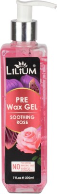 LILIUM Pre Wax Gel Soothing Rose, For Soft And Nourishing The Skin Wax(200 ml)