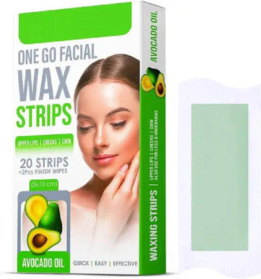 FOZZBY Hair Removal for Face - Upper Lip Chin Facial Wax Strips Strips Strips(20 g)