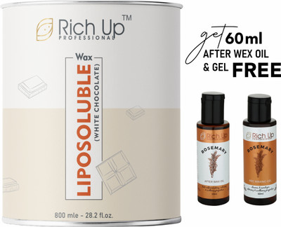 Richup Professional Liposoluble White Chocolate Wax for Smooth Hair Removal Wax(800 ml)