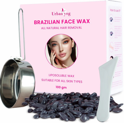 URBANYOG Hair Removal Wax | Brazilian Wax for Face, Bikini, Arms, Eyebrow, Lips & Back Wax(100 g)