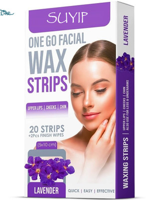 Suyip Lavender Oil Extracts Facial Wax Strips – Precision & Purity Pack Strips(100 g)