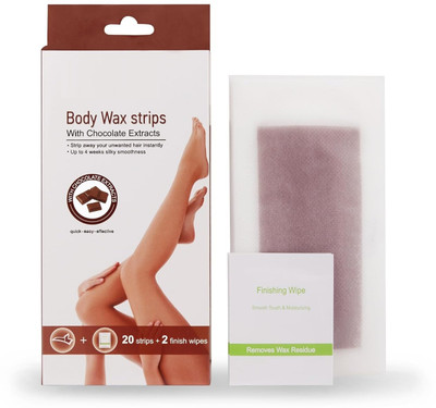 THTC Body Wax Strips for hair Easy To Use Chocalete Strips(20 Strips)