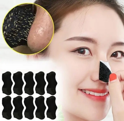 CATERINACHIARA Nose Strips with Charcoal For Instantly Removing Black Heads & White Heads Strips(10 Strips)