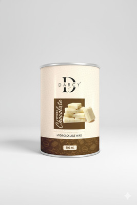 Darcy Hydrosoluble Wax (White Chocolate) 800ml - Easy to Clean & Gentle Cream(800 ml)
