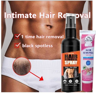 WOONGMI Best Intimate Hair Removal for Suitable For All Skin Types Cream Spray(200 Strips)