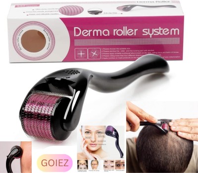 GOIEZ Smooth Skin Titanium 0.5mm Derma Roller- Lightweight, Reusable Design Strips(30 g)