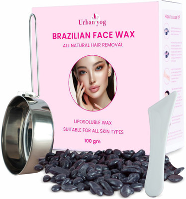 URBANYOG Hair Removal Brazilian Wax | For Face, Eyebrow Back, Bikini Area, Lips and Arms Wax(100 g)