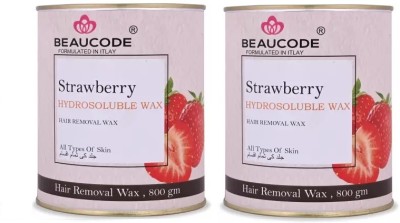 Beaucode PROFESSIONAL STRAWBERRY HAIR REMOVING WAX 800 GM Wax (800 g) Pack of 2 Wax(800 g, Set of 2)