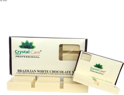 Crystal Care Brazilian White Chocolate Luxurious No-Strip Wax For Smooth Skin Formula Wax(100 g)