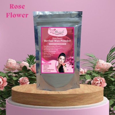 Bluejack Rose Flower Hair Removal Powder - 5 to 8 Min Full Body Wax for Men & Women Wax(100 g)